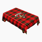 Wallace Hunting Red Tartan Crest Tablecloth